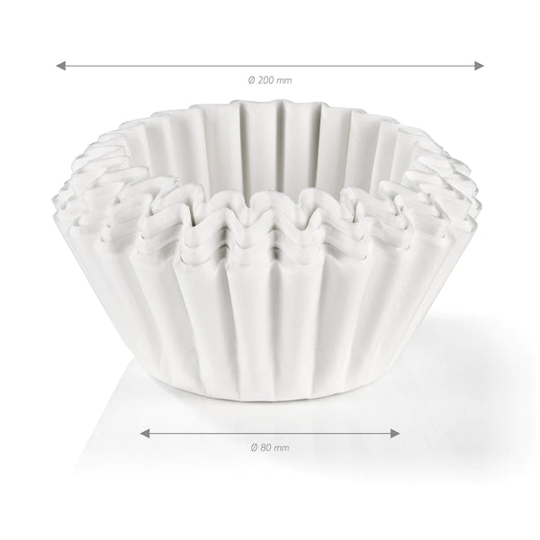 Filtre papier - Coloris blanc - boite de 100 filtres - compatible avec la machine à Espresso BEEM FRESH-AROMA-PERFECT - En vente chez Arlo's Coffee, artisan torréfacteur à Rambouillet dans les Yvelines