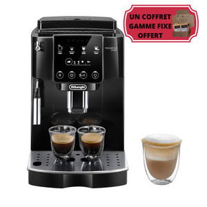Broyeur expresso De'Longhi - Magnifica Start - Panneau de commande digital -Machine automatique à grain adaptée pour un usage domestique et destinée aux particuliers comme aux professionnels ! Vous ne savez pas quelle machine à café choisir ? Arlo's Coffee, artisan torréfacteur à Rambouillet, vous accompagne pour trouver la machine qui vous correspond ! Un coffret de café éthique en grain pur arabica offert avec l’achat de la machine.