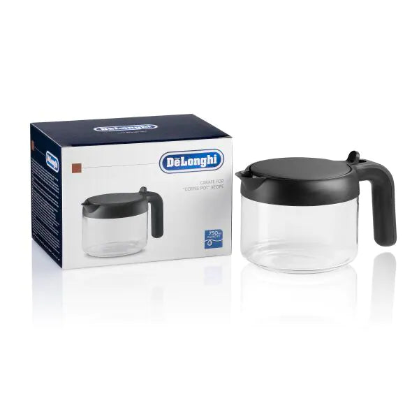 Carafe Delonghi en verre élégante pour broyeur à grain -  750ml