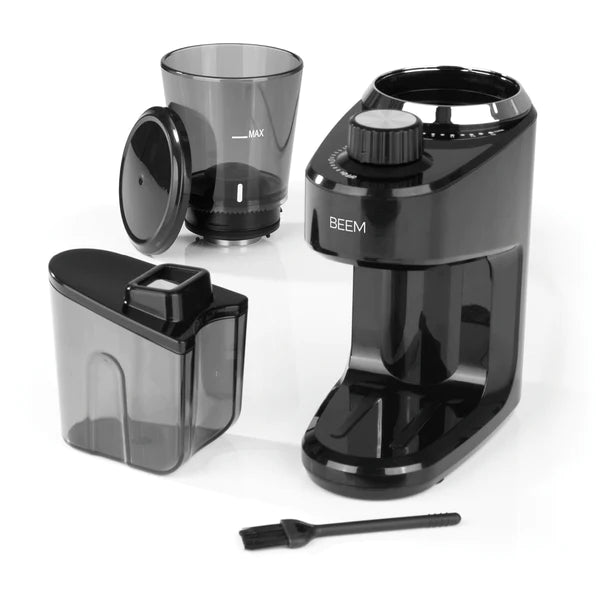 Retrouvez chez Arlo's Coffee, votre artisan torréfacteur à Rambouillet, le moulin à café électrique Beem grind intense.  Élégant pour un meulage de précision et un arôme parfait - Parfaitement adapté à un usage domestique- Simplicité d'utilisation, accessible aux débutants comme aux expérimentés- Moutures pour machine expresso ou pour méthodes douces - Taille de la mouture ajustable...