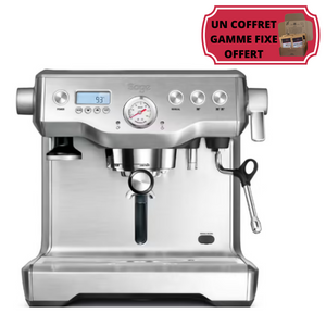 Machine à expresso - Dual Boiler - Écran digital avec PID et chronomètre - Chauffeur détartrables - Pompe de fabrication italienne 15 bars - Dameur magnétique intégré - Écran LCD rétro-éclairé - Coloris Inox Brossé - Puissance 2200 W - Coloris Inox Brossé - Garantie 2 ans. ARLO'S COFFEE artisan torréfacteur à Rambouillet (Yvelines) vous accompagne pour choisir votre machine à grain espresso broyeur. Découvrez également notre café éthique en grain ou moulu et 100% arabica !
