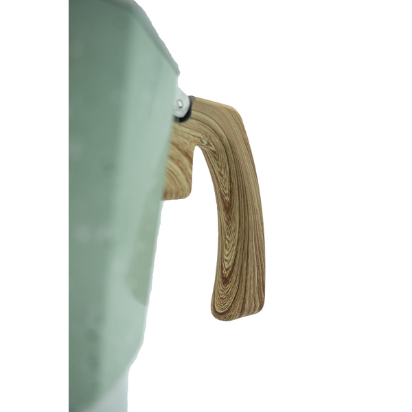 Cafetière à l'italienne milano stone de la marque Grosche - couleur verte - Version 6 tasses 275ml, Disponible chez Arlo's Coffee, atelier de torréfaction, torréfacteur de café de spécialité situé dans les Yvelines, ile de france, café en grain et café moulu.