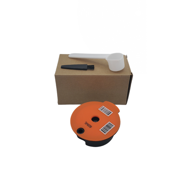 Éléments inclus dans la boite : brosse et cuillère doseuse + capsule réutilisable compatible avec une machine Tassimo, en acier inoxydable et couvercle en silicone. En vente chez Arlo’s Coffee, artisan torréfacteur de café de spécialité situé à Rambouillet dans les Yvelines. Café en grain et moulu. Café éthique et responsable.
