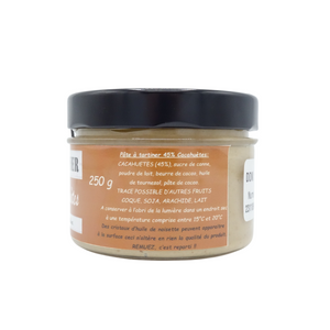 Pâte de cacahuètes 45% de 250g fabriqué localement par Cédric Turmel ! En vente chez Arlo's Coffee, artisan torréfacteur à Rambouillet dans les Yvelines.