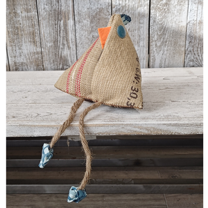Poules en toile de jute