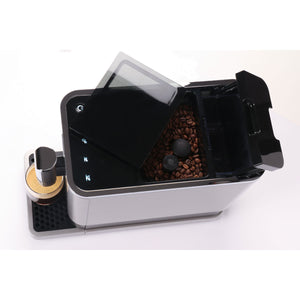 Scott - - Slimissimo - Système de chauffe rapide thermoblock - Broyeur à grains en acier inoxydable - Réglage 5 niveaux de finesse de la mouture - Réglage des volumes d'eau - Bac à grains 150 g - Réservoir à eau 1.2 L - ECO System avec arrêt automatique - Livrée avec un livret de recettes - Coloris Silver. En vente chez Arlo's Coffee, artisan torréfacteur à Rambouillet dans les Yvelines.