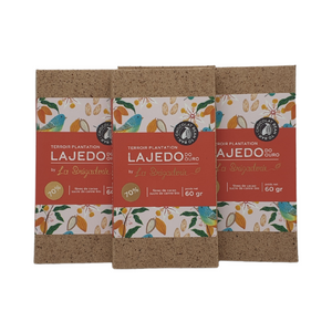 Tablette Lajedo Do Ouro, 60gr avec 70% de cacao issue du mouvement Bean to Bar. Cacao issu d'une variété exotique rare, le 