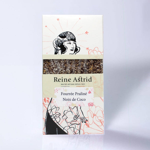 Tablette Chocolat Noir Praliné Noix de Coco Bio