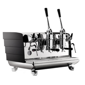machine à espresso manuelle et moulin, coloris gris argenté-Arlo's Coffee