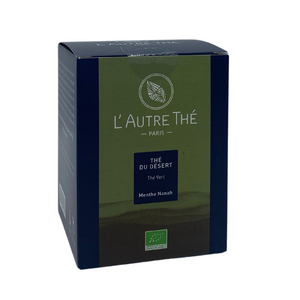 Thé du désert bio / L'autre thé / Thé vert / Arlo's Coffee / Ce thé vert Gunpowder de Chine biologique est roulé en forme de petites billes qui lui valent son nom de "poudre à canon". Avec ses notes de menthe poivrée, il constitue une excellente boisson rafraîchissante, même servi très chaud à la manière des Touaregs. Un petit goût de Marrakech dans votre tasse ! En vente chez Arlo’s Coffee, artisan torréfacteur de café de spécialité situé à Rambouillet dans les Yvelines, ile de France. 