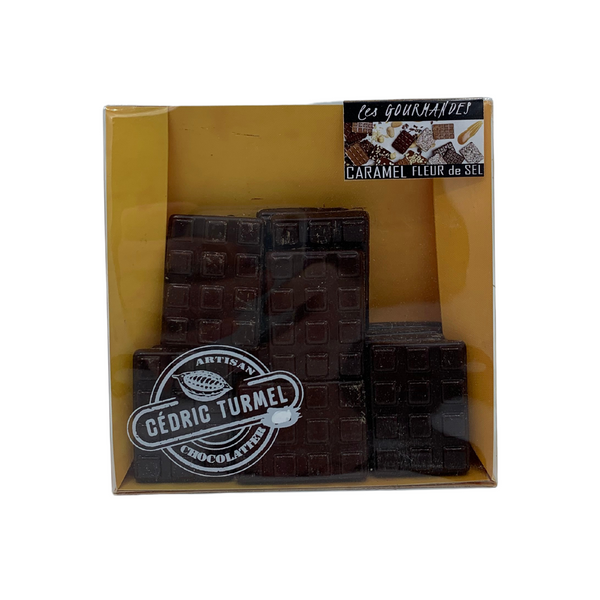 Mini Tablettes Chocolat Caramel 100gr de Cédric Turmel en vente chez Arlo's Coffee artisan torréfacteur à rambouillet