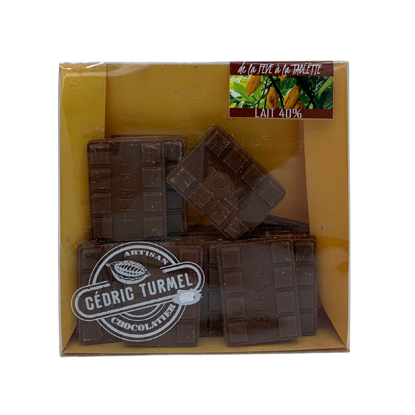 Mini Tablettes Chocolat au lait Cédric Turmel en vente chez Arlo's Coffee artisan torréfacteur à rambouillet 