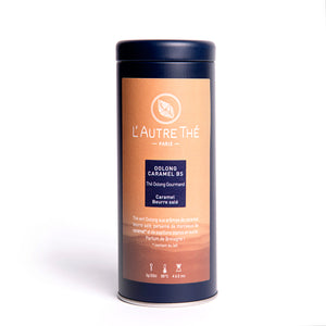 Caramel beurre salé / L'autre thé / Thé Oolong / Arlo's Coffee / Ce thé Oolong est parsemé de petits morceaux de caramel au beurre salé et de petit papillon en sucre. Ce thé est un mélange très gourmand et réconfortant. Il offre une palette boisée et gourmande, un pôle lacté, sucré et des notes de caramel...Une pure gourmandise.  Le thé des Bretons par excellence ! En vente chez Arlo’s Coffee, artisan torréfacteur de café de spécialité situé à Rambouillet dans les Yvelines, ile de France. 