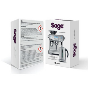 Détartrant - The Descaler - Élimine les dépôts de calcaire - Pour les machines à expresso, les cafetières et les bouilloires / théières - Contient 4 sachets de 100 g. En vente chez Arlo's Coffee artisan torréfacteur à Rambouillet.