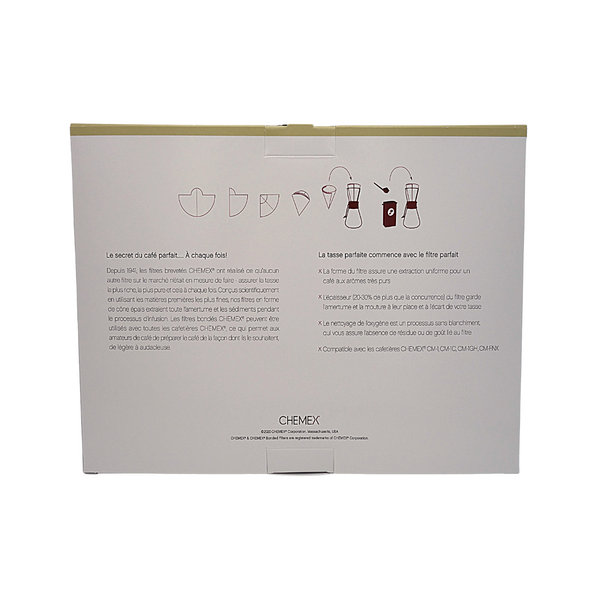Filtres Chemex - 3 tasses / Méthode douce / Arlo's Coffee