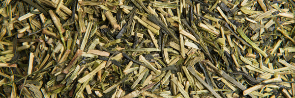 Kukicha Bio / L'autre thé / Thé vert / Ce thé bio Kukicha est un thé vert japonais composé de feuilles et de tiges. Il contient peu de théine et donne une liqueur verte-dorée aux arômes doux et aux notes végétales et un pôle céréale aux notes légèrement grillées. Grâce à sa faible teneur en théine, le thé bio Kukicha peut se boire en soirée. Ce thé est très prisé des japonais qui le boivent en accompagnement des sushis. En vente chez Arlo’s Coffee, artisan torréfacteur de café de spécialité à Rambouillet 
