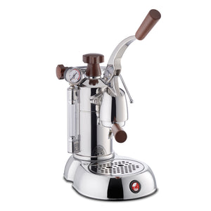 Machine expresso à levier - Stradivari Professional - Buse vapeur à 3 trous - Porte-filtre - Filtre standard 1 et 2 tasses - Cuillère doseuse et tasseur - Buse vapeur - Corps et levier en acier inox - Base en acier inox - Poignée, bouton et capuchon en bois - Fabriqué en Italie. ARLO'S COFFEE artisan torréfacteur à Rambouillet (Yvelines) vous accompagne pour choisir votre machine à grain espresso broyeur. Découvrez également notre café éthique en grain ou moulu et 100% arabica !