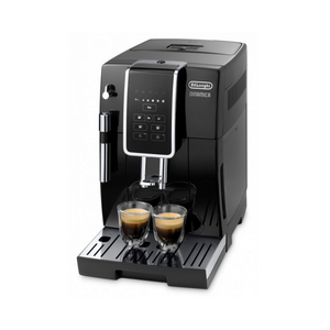 Machine DE’LONGHI Dinamica FEB3515.B - broyeur expresso, coloris noir, panneau de commande intuitif avec écran couleur tactile, 4 recettes café en accès direct. Machine adaptée pour l’usage à domicile,  En vente chez Arlo’s Coffee, artisan torréfacteur de café de spécialité situé à Rambouillet dans les Yvelines, ile de France. Un coffret de café en grain offert avec l'achat d'une machine. Un coffret de café éthique en grain pur arabica offert avec l’achat de la machine. 